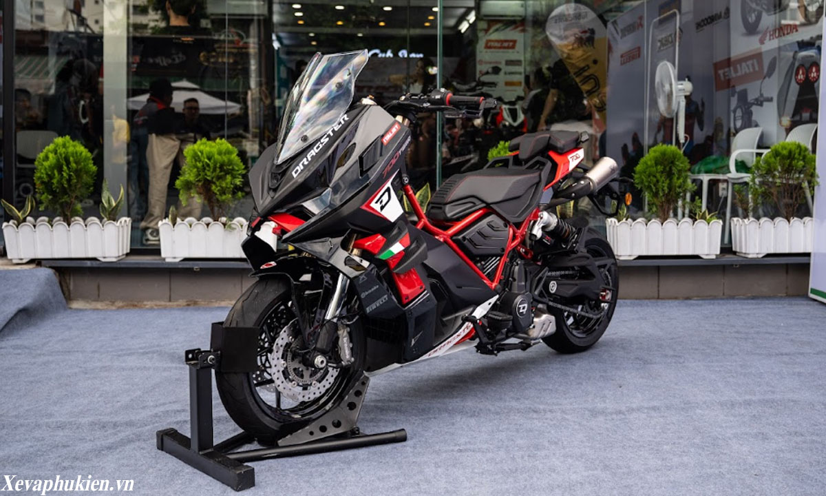 Italjet Dragster 700 Twin Premium Màu Đỏ Đen Siêu Cá Tính