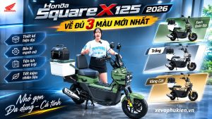 Honda Square X125 2026 về đủ 3 màu mới