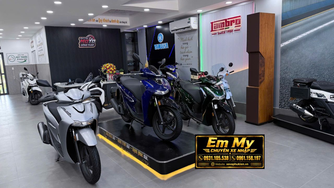 Cửa hàng xe nhập khẩu Moto Đồng Tháp có xe gì?