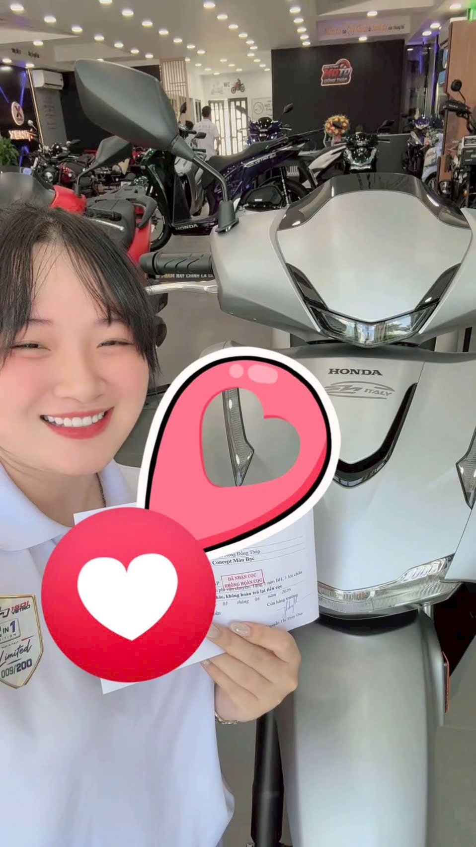Honda SH150i New Concept màu bạc về tay khách Tam Nông, Đồng Tháp
