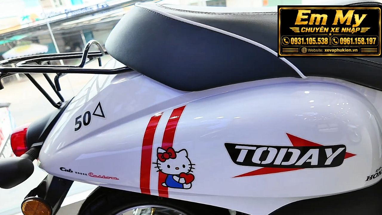 Honda Today 50 nguyên thùng: Xe ga mini không cần bằng lái, đi học đi làm cực tiện